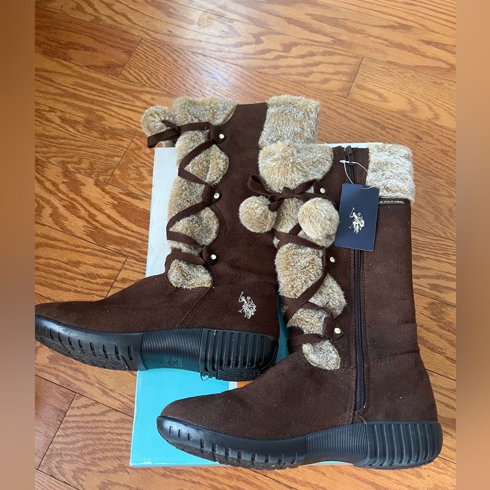U.S Polo Assn. Jessica Brown Boots Size 8.5 NWT